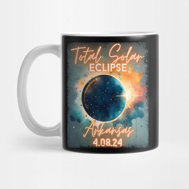 Total Solar Eclipse 2024 Arkansas Art Science Men Women Kids by AimArtStudio